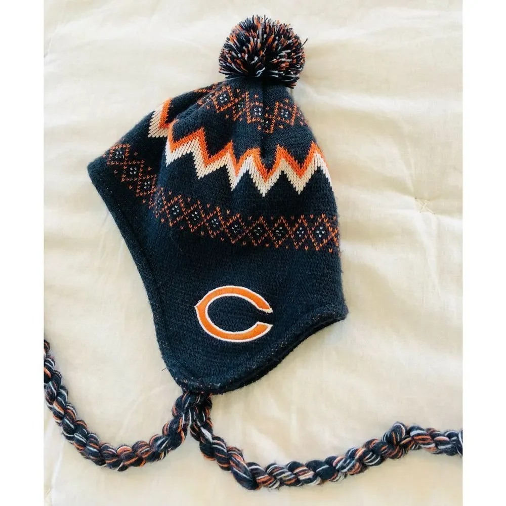 6M Chicago Bears Football Beanie Hat - Picture 2 of 7
